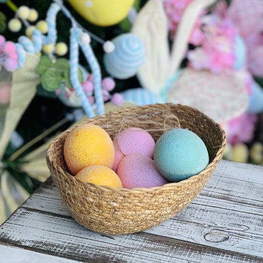 Jogo de 6 Enfeites de Ovos Para Pendurar - 8cm