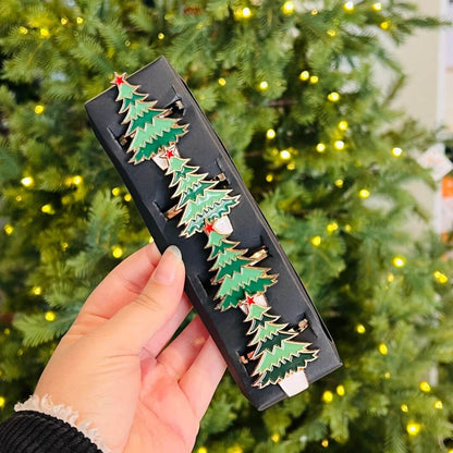Porta Guardanapo Natal Árvore em Metal | Kit com 4 Unidades