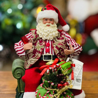 Papai Noel Sentado no Sofá - 28cm
