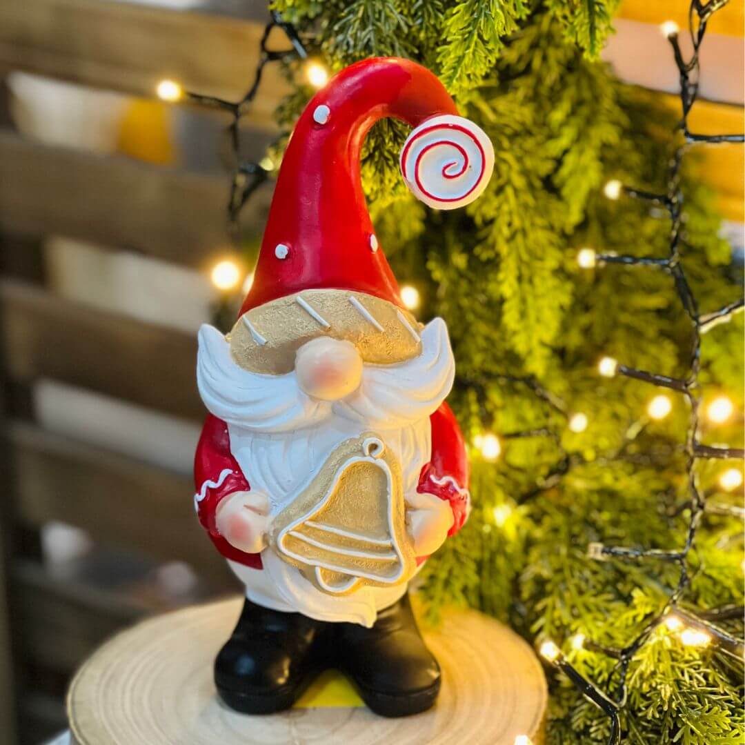 Adorno Natalino Papai Noel em Resina | 21cm