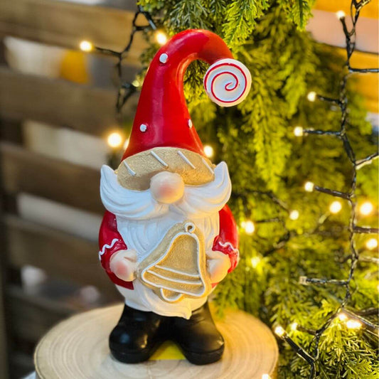 Adorno Natalino Papai Noel em Resina | 21cm