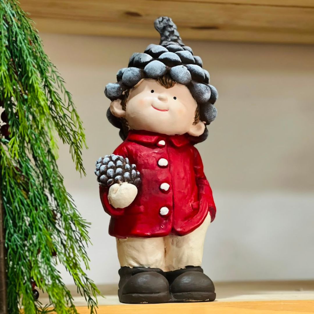Menino Natalino em Resina - 42 cm