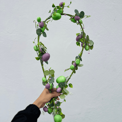 Festão Com Ovos Verde e Roxo 1,50m