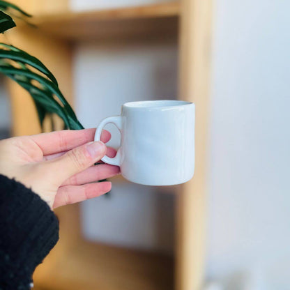 Xícara de Café com Pires Íris Azul
