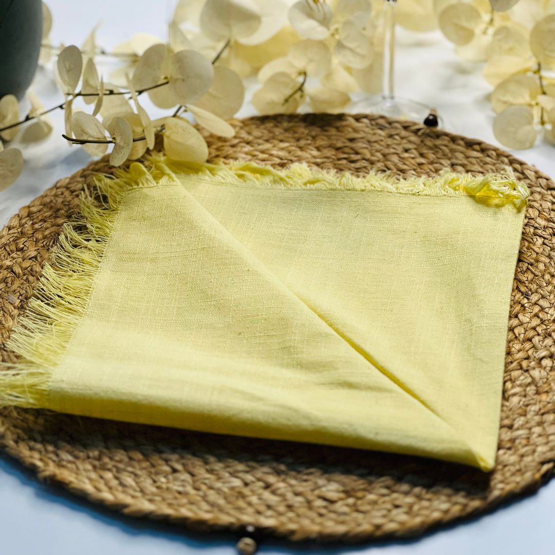 Guardanapo Franja Coloratta Sunshine - 45cmx45cm