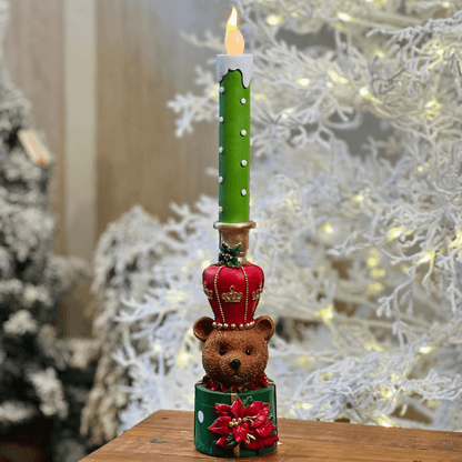 Vela Urso em Resina com LED – 45cm