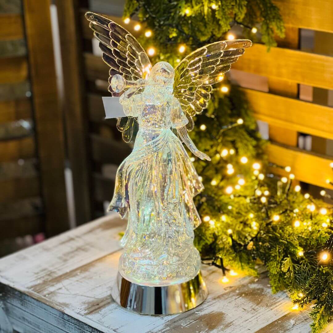 Anjo Natalino Decorativo com LED – 34,3cm