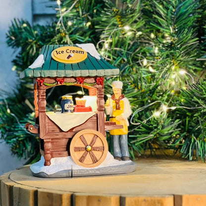 Cenário Natalino Ice Cream com LED – 13 x 7 x 14cm