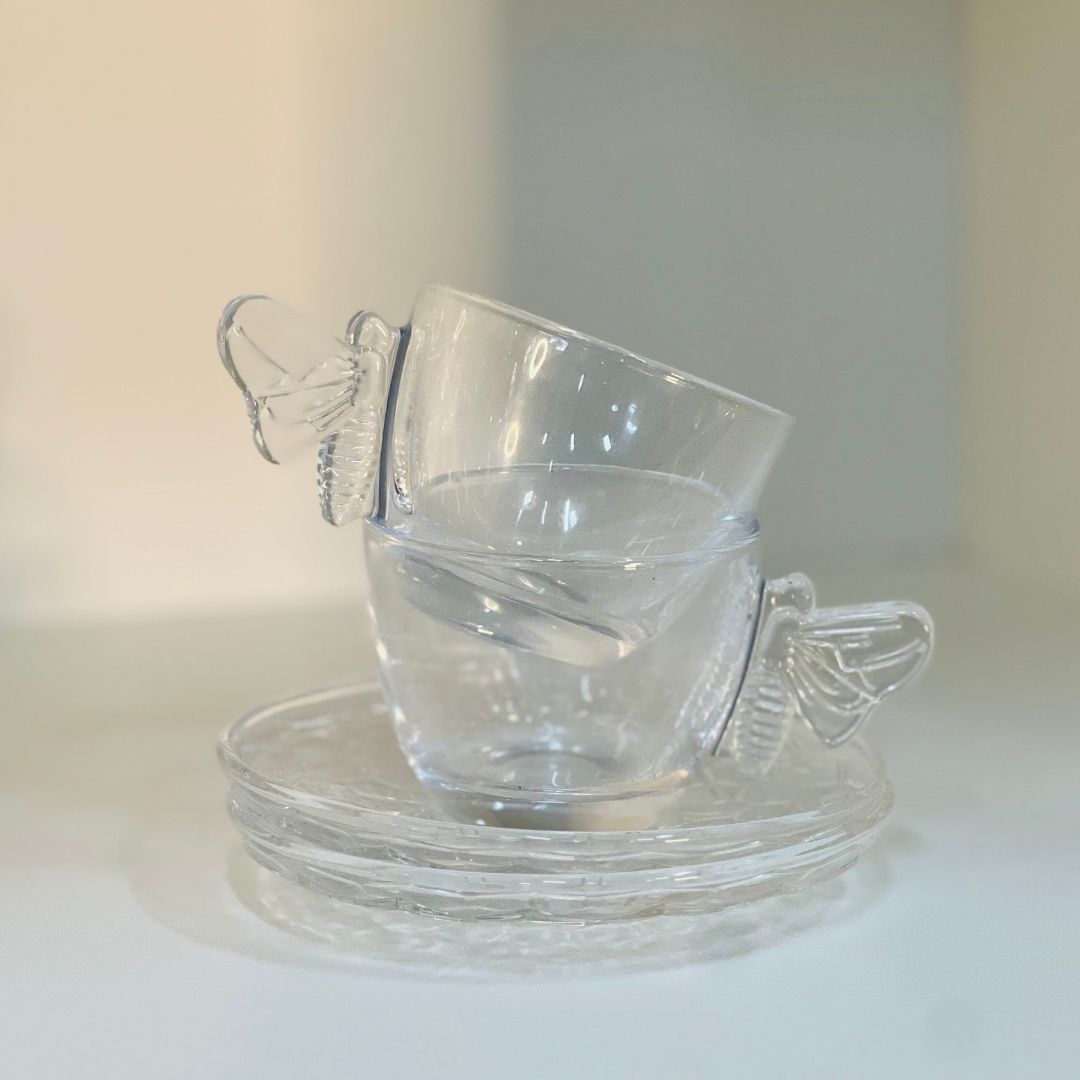 Conjunto 4 Xícaras de Café Com Pires Bee - 80ml
