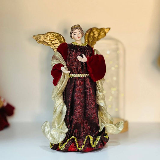 Anjo Dourado e Vinho - 25cm