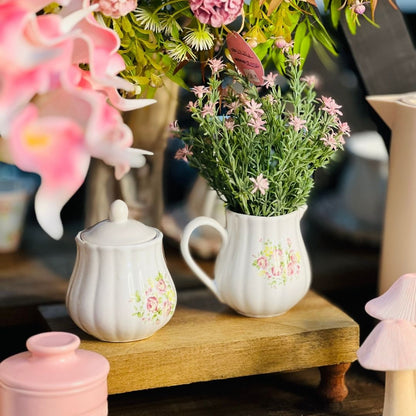 Açucareiro Relevado Vó Dulce Rosa - 11cm