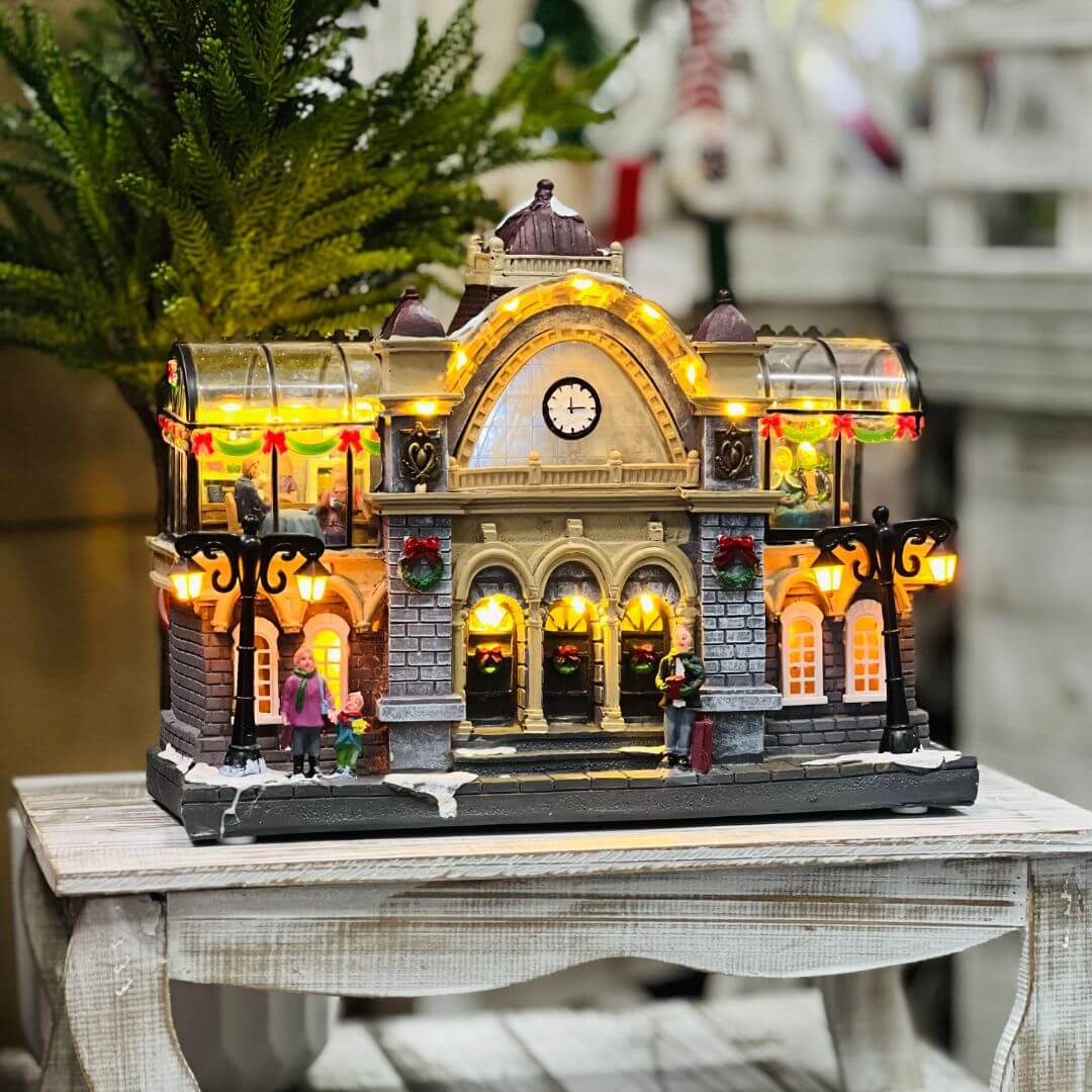 Vila Estacao de Trem - 30cm - Iluminado