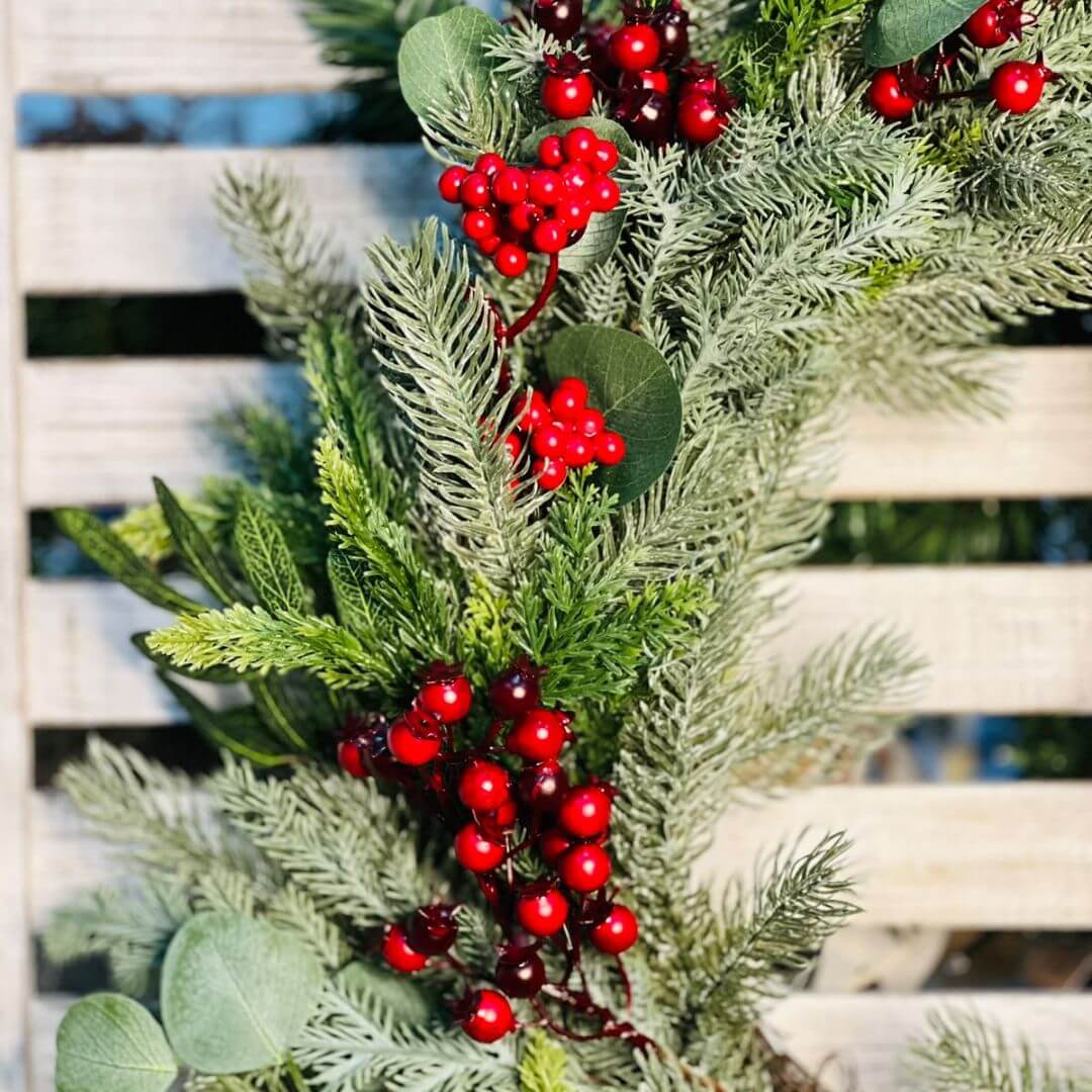 Guirlanda Com Berry - Diam 60 Cm