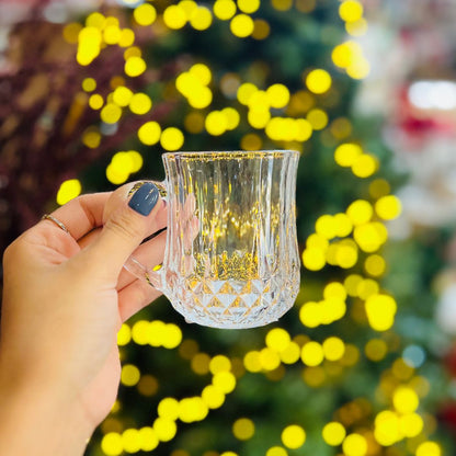 Caneca de Vidro Diamante - 200ml