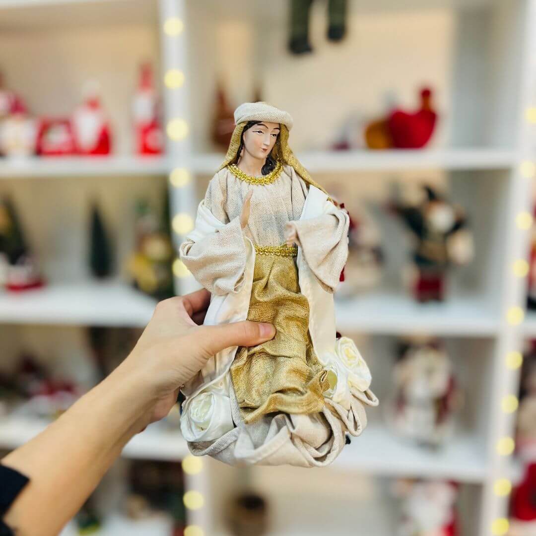 Presépio Plus Linho Dourado - 6 Peças