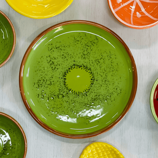 Prato de Sobremesa de Cerâmica Kiwi 23cm