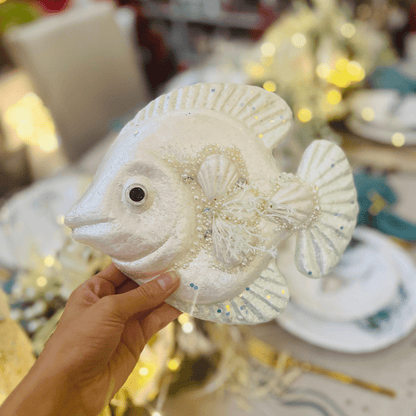 Peixe Decorativo Natal Náutico 20x20x7cm