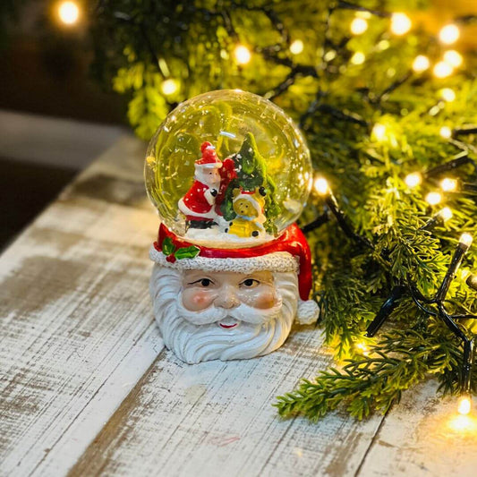Globo de Neve com Papai Noel em Resina – 9cm