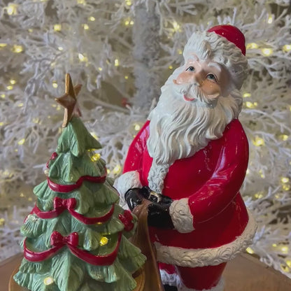 Noel com Presente e Árvore – 32cm