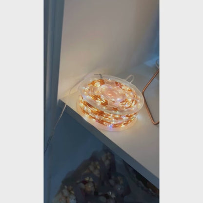 Cordão Fio de Fada Strobo Bivolt Branco Quente 100m 1000 Leds