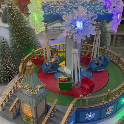 Brinquedo Parque de Diversoes Com Led, Som e Movimento Bivolt 30cm