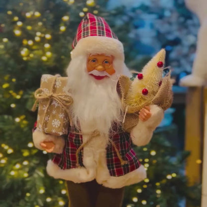 Papai Noel Musica e Movimento à Corda 45cm