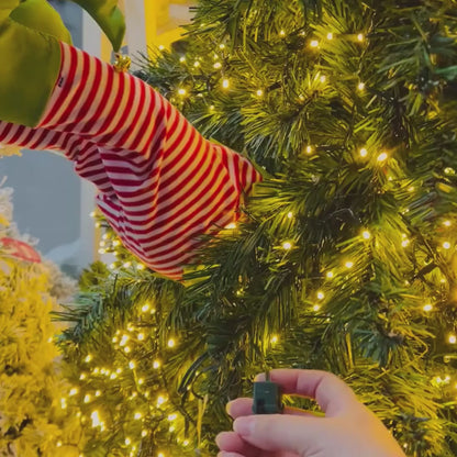 Elfo Natalino Animado com Movimento Vermelho e Verde – 34cm