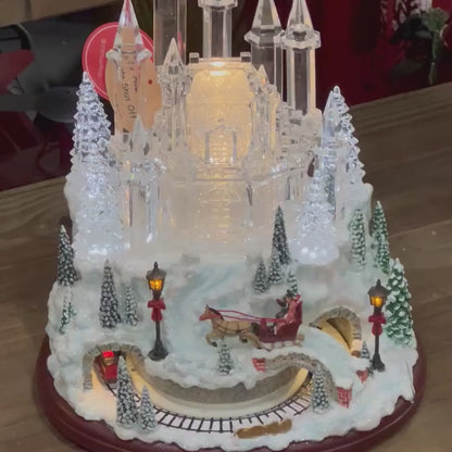 Cenário Castelo Decorativo com LED, Movimento e Música – 19 x 16 x 23cm