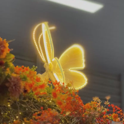 Borboleta Butterfly - 40cm Com Led Movimento Para Pendurar